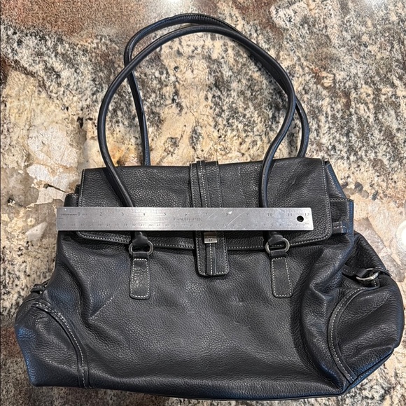 Hilfiger Black Leather Handbag - Picture 2 of 3
